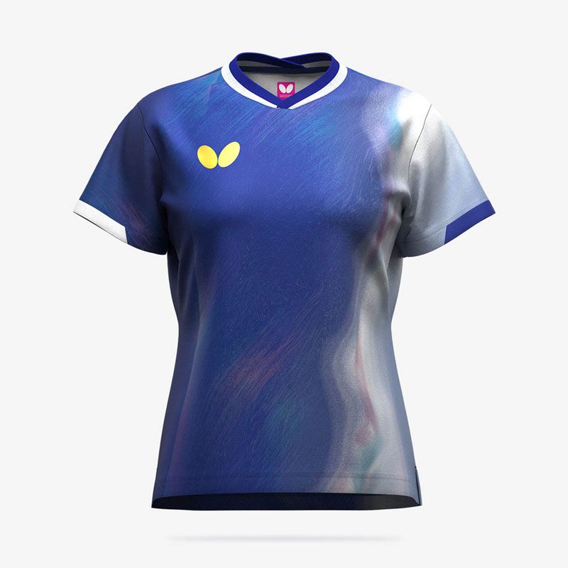 BUTTERFLY バタフライ インフィリア シャツ レディース 卓球 ウェア シャツ 47239 177 ブルー