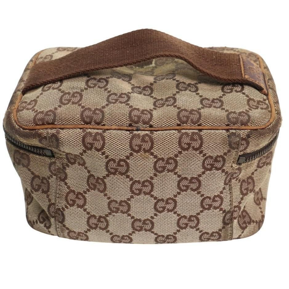 P*e様 【訳あり】GUCCI グッチ GGキャンバス バニティ ミニバッグ バ 訳あり】GUCCI グッチ GGキャンバス バニティバッグ