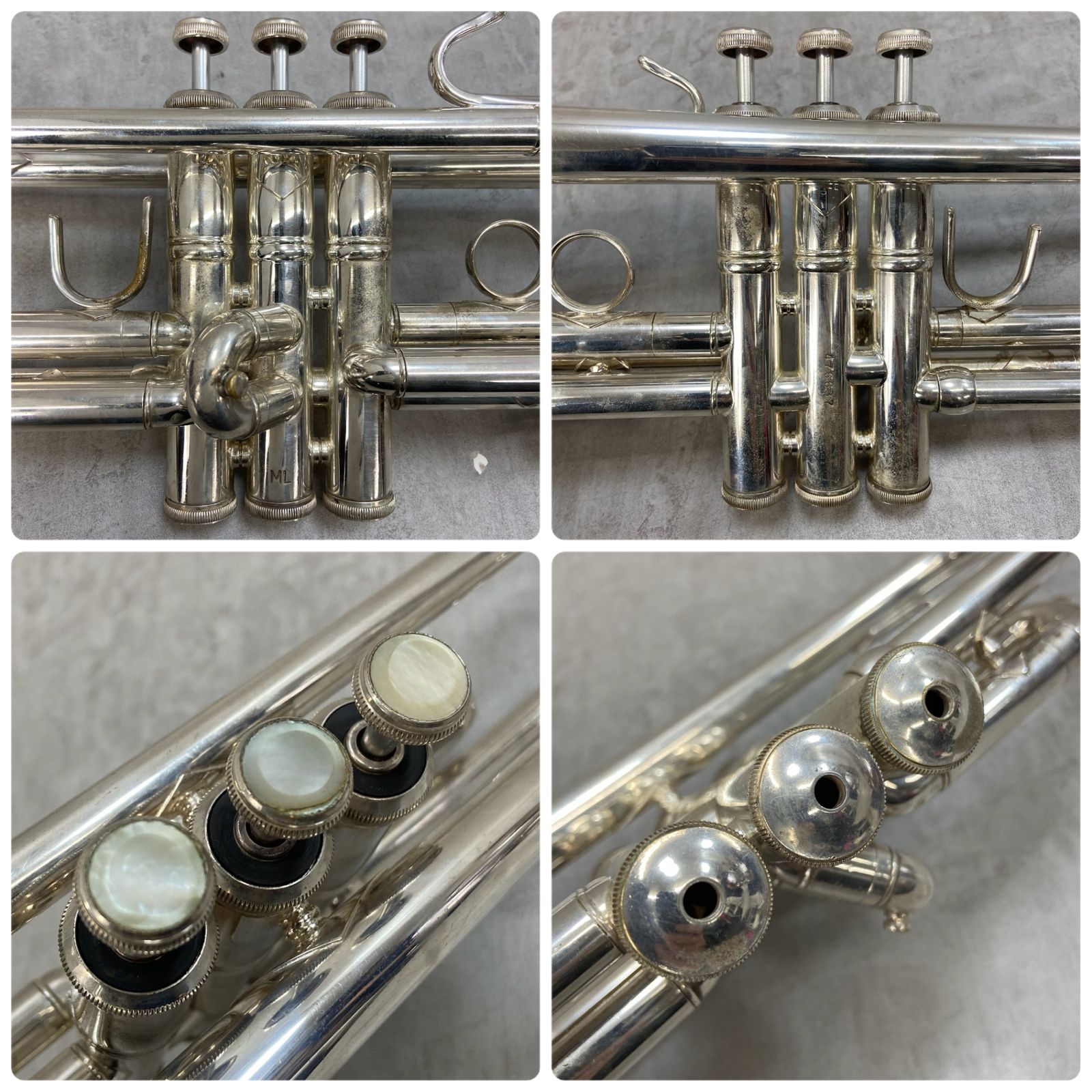 【有名ブランド大集合】 VINCENT BACH Stradivarius ML モデル37 シルバー SP トランペット trumpet 管楽器 ビンセントバック ストラディバリウス