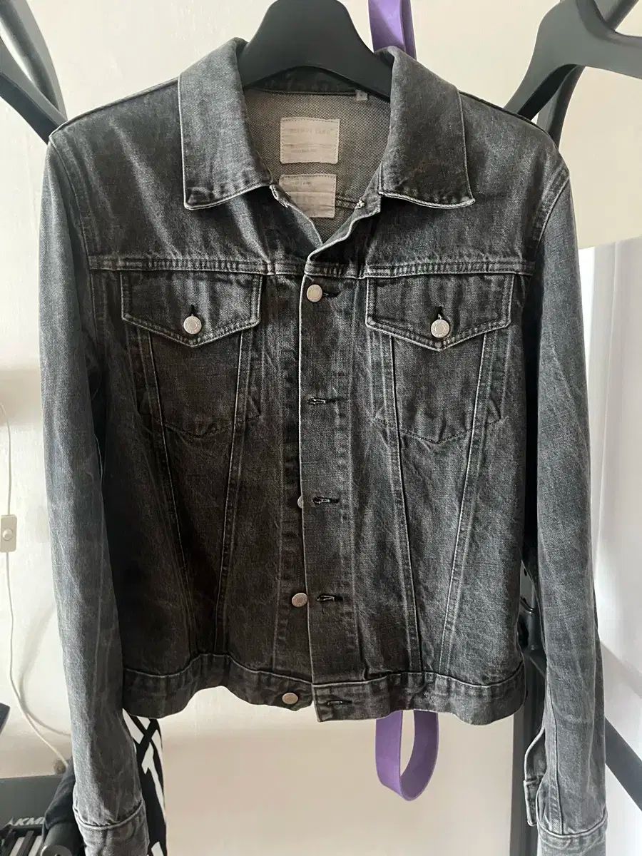 helmut lang コーティングファーデニムジャケット 99fw Helmut Lang(ヘルムート・ラング) デニムジャケット - メルカリ