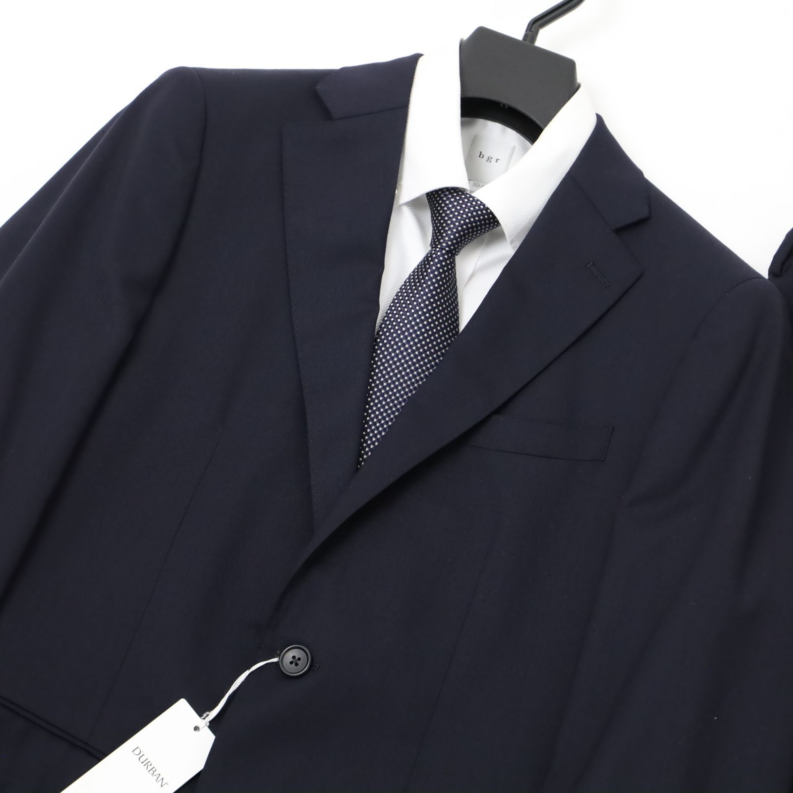 新品◇ DURBAN ダーバン ビジネス スーツ メンズ メンズ 無地 ウール