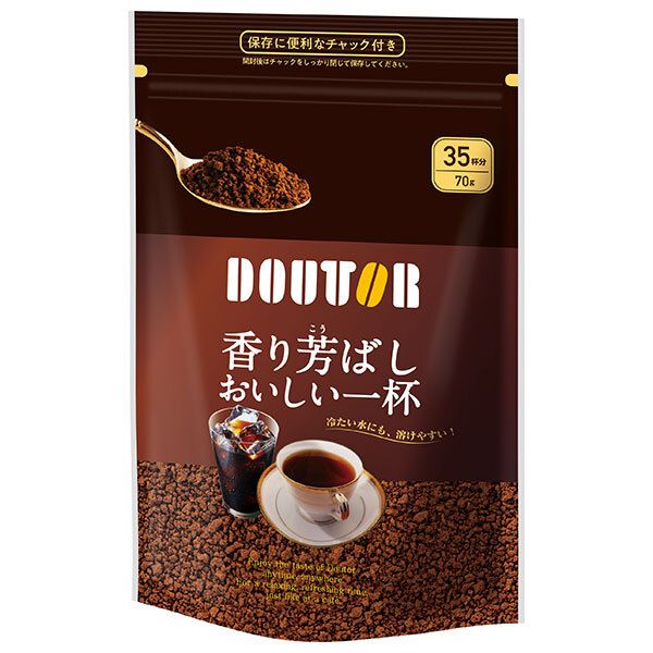 ドトールコーヒー 香り芳ばしおいしい一杯 70g袋×24袋入× 2ケース ｜ 嗜好品 インスタントコーヒー 珈琲 袋