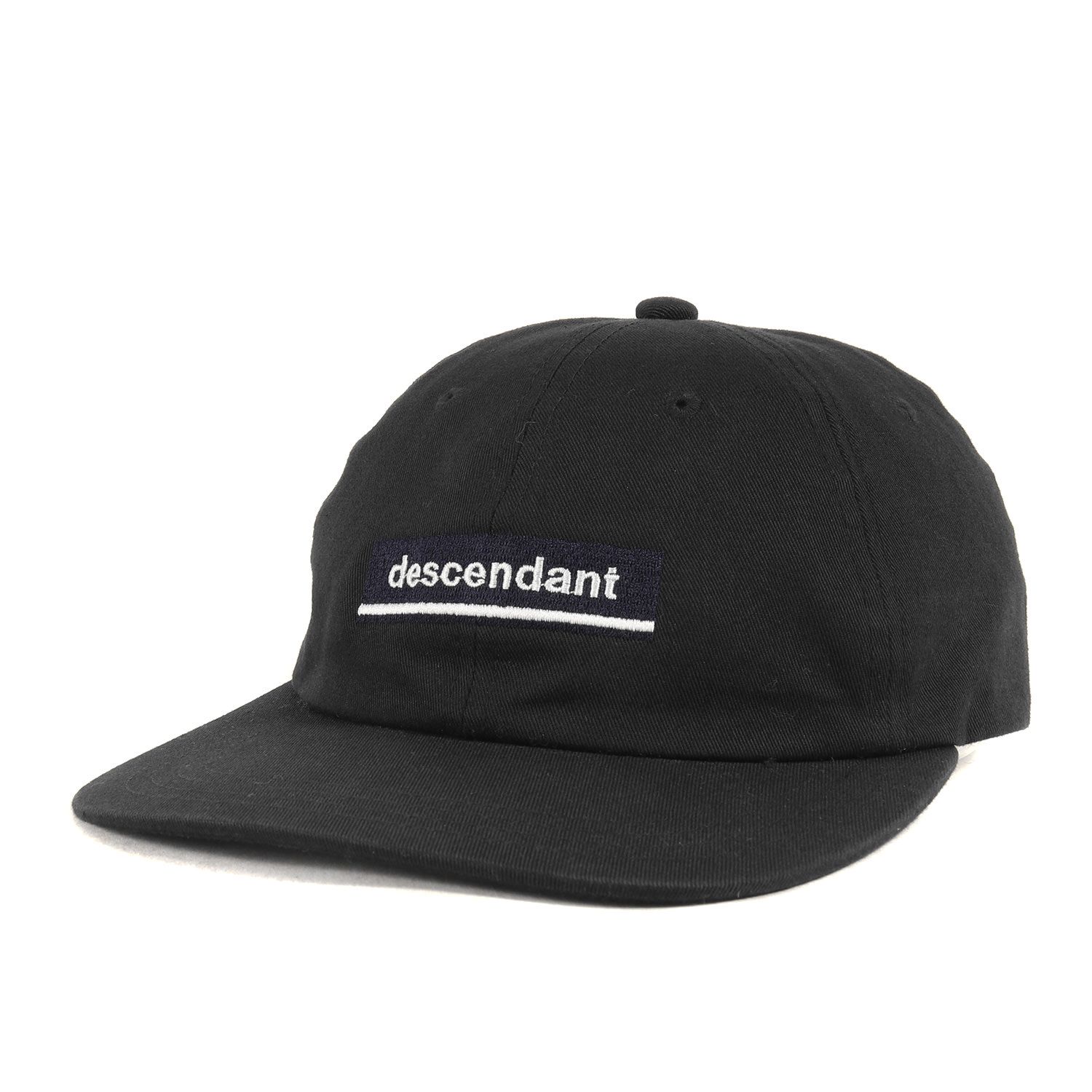 美品 DESCENDANT ディセンダント キャップ サイズ:FREE 23SS ブランドロゴ 6パネルキャップ HORIZON 6PANEL ブラック 黒 帽子【メンズ】