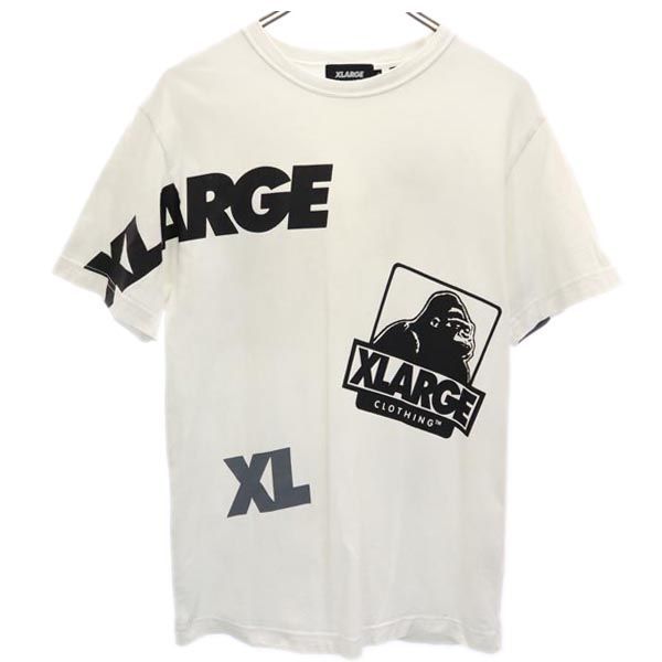 エクストララージ ロゴプリント 半袖 Tシャツ S ホワイト系 XLARGE