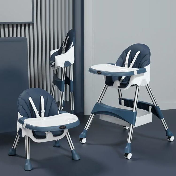 ベビーチェア 折りたたみ キャスター付き 赤ちゃん お食事椅子 2way ハイチェア ローチェアク 高さ調整 テーブル付き ダイニングチェア 立ち上がり防止 5点式ベルト付き 離乳食 お食事イス お絵 pdd5168
