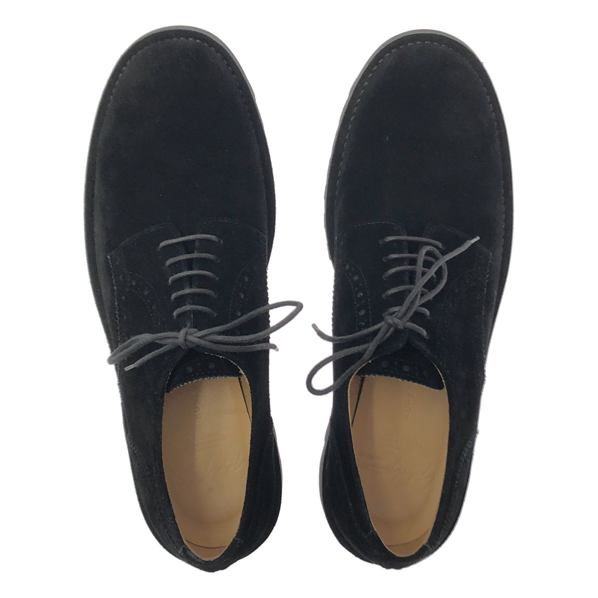 YOHJI POUR HOMME ヨウジヤマモトプールオム 2015 SS スエードレザー シャークソール オックスフォードシューズ 3 ブラック メンズ