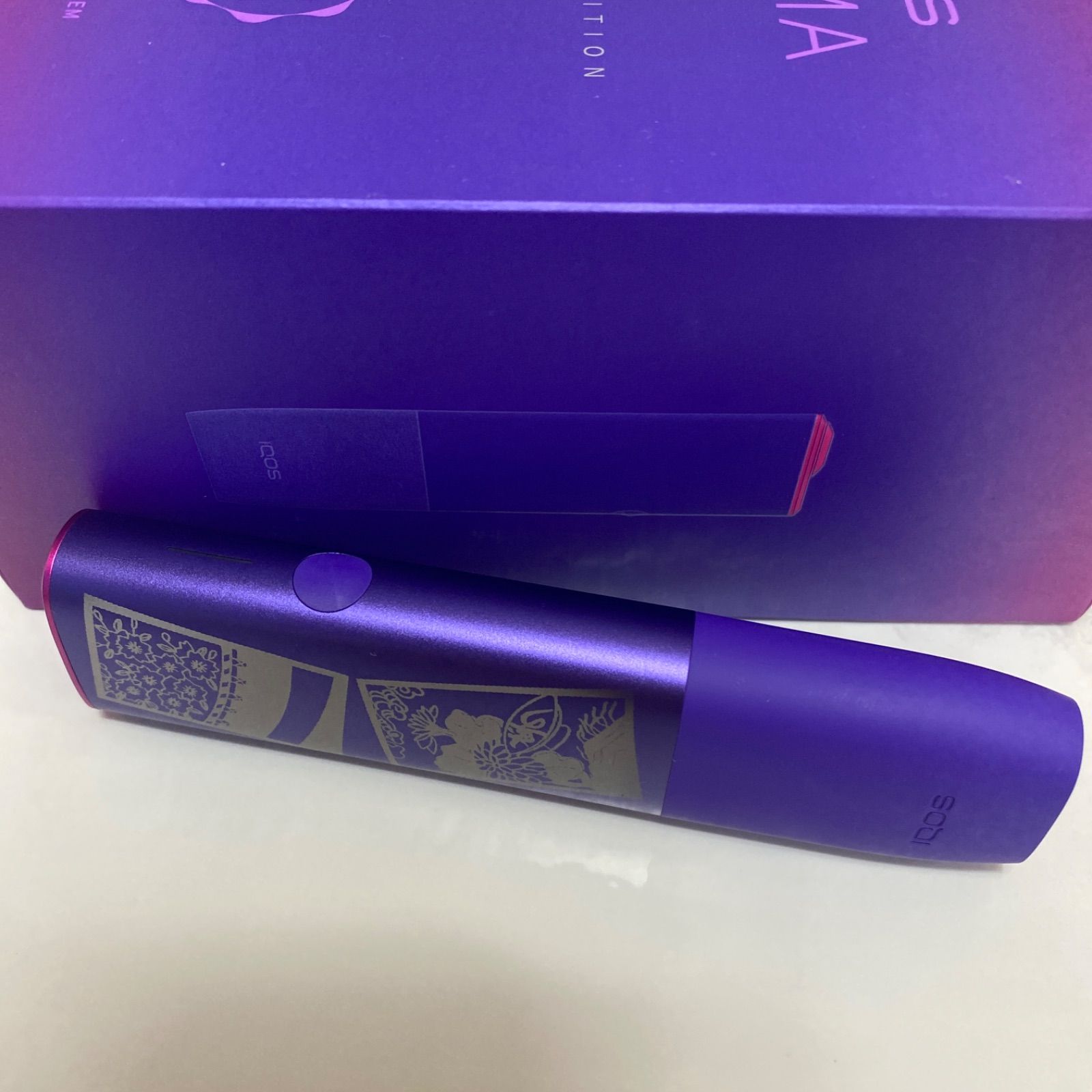 iQOS ILUMA ONE イルマワン 加工 花札 月見酒 花見酒 ネオン 紫 桜 桐 