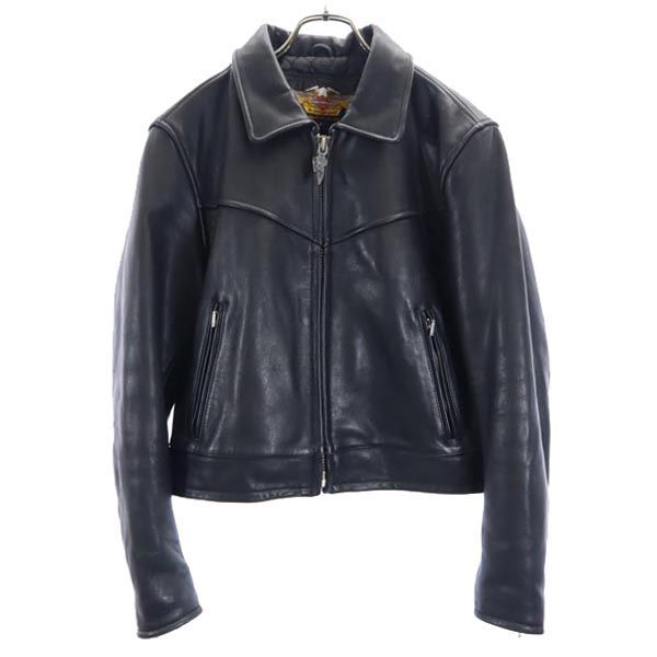 ハーレーダビッドソン 90s オールド レザージャケット F ブラック系