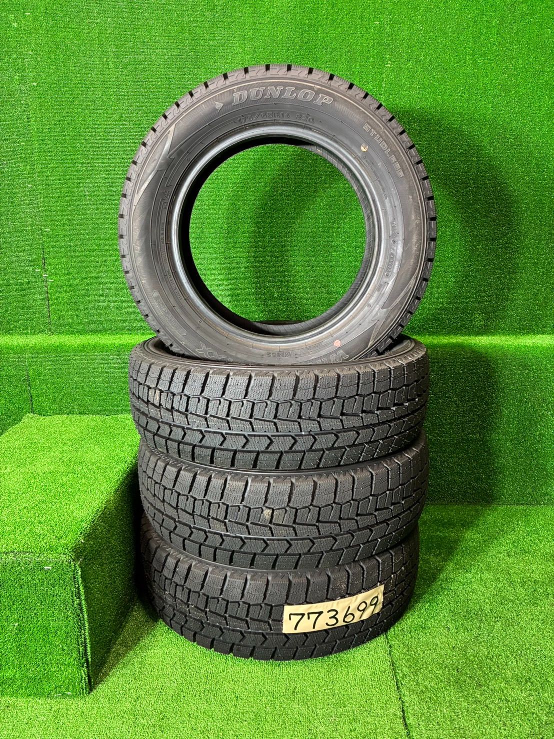 DUNLOP WINTER MAXX WM02 175|65R14 82Q スタッドレスタイヤ 4本セット