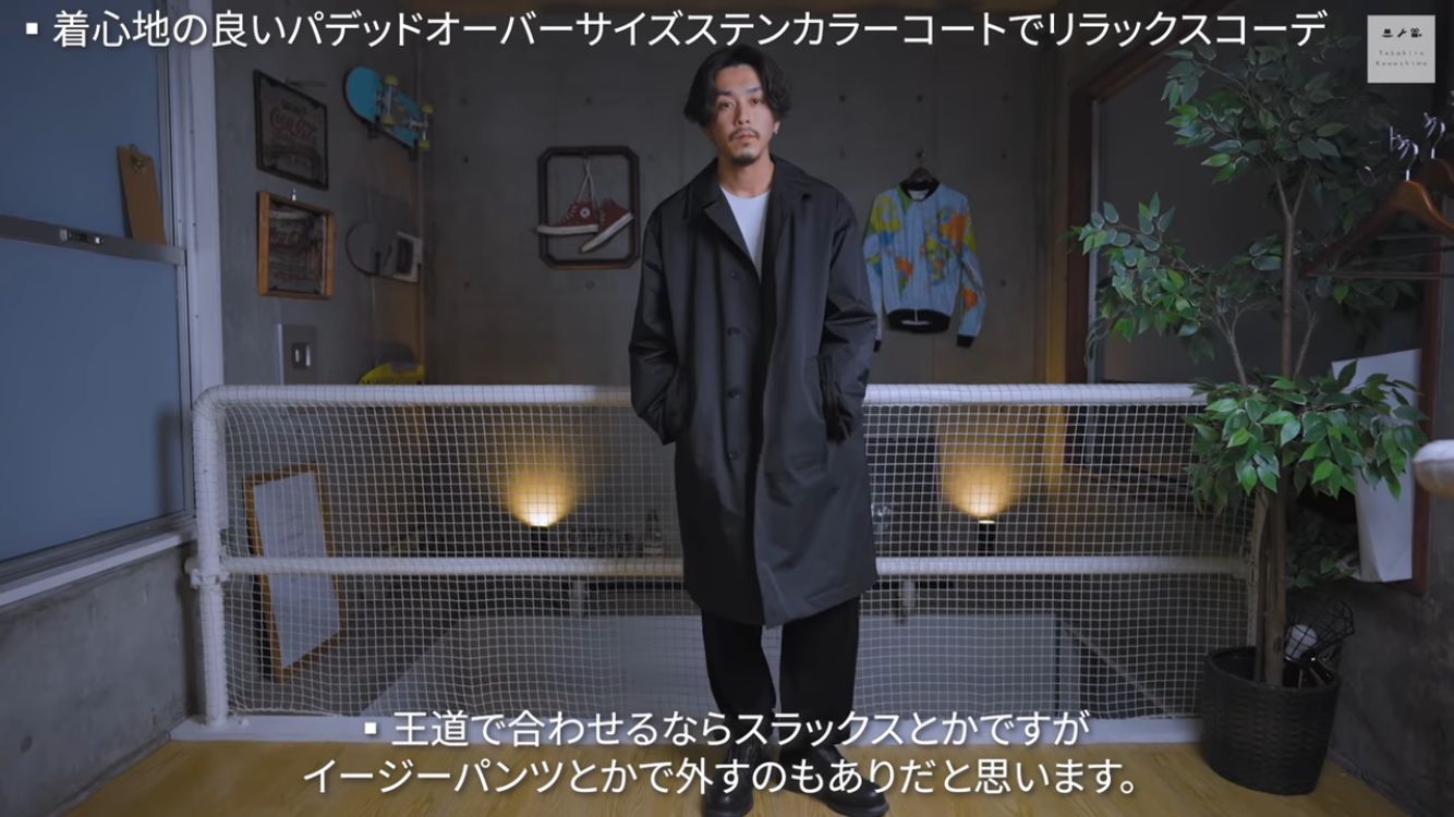 パデッドオーバーサイズステンカラーコート ユニクロ+J - TK SHOP