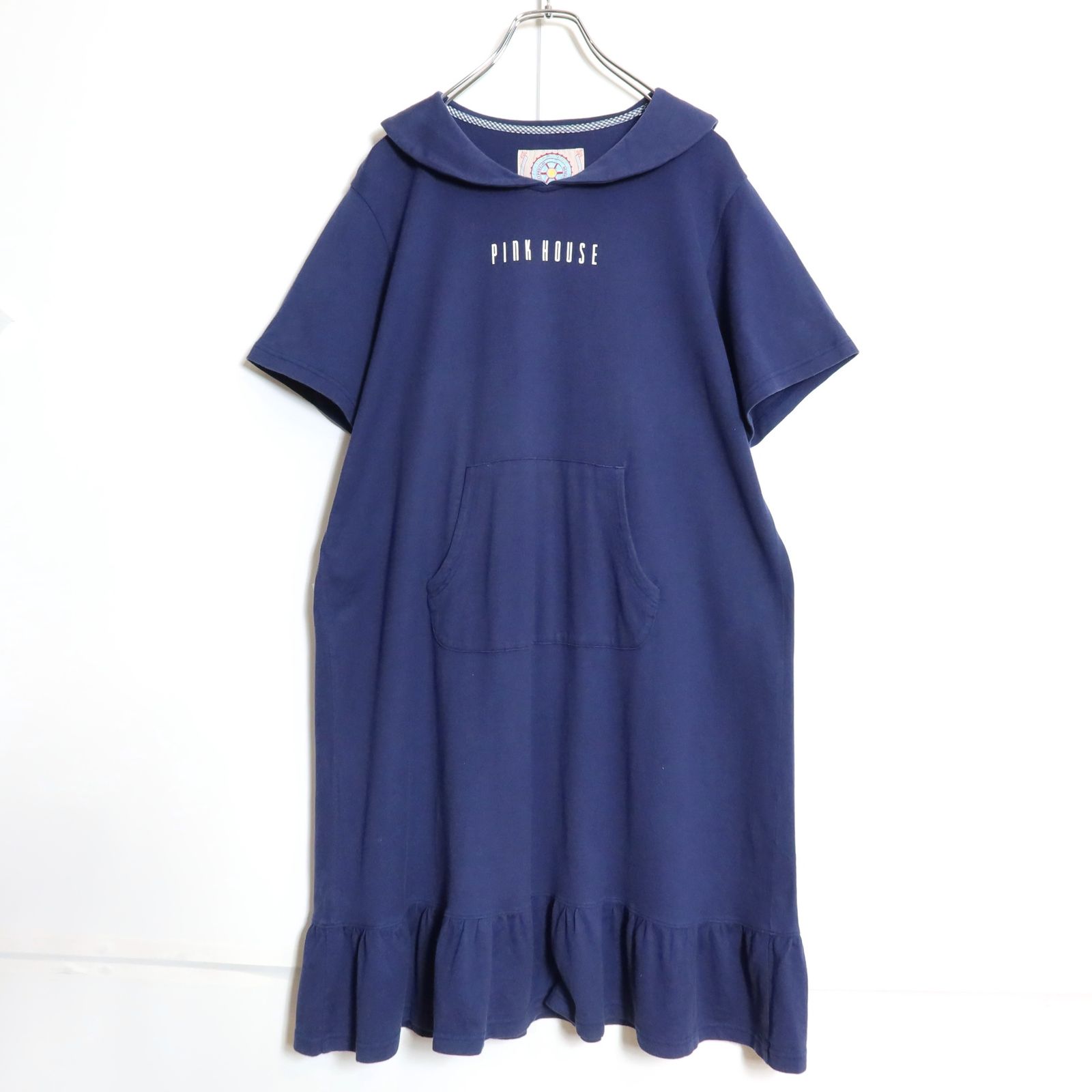 【ピンクハウス】トップス　ジャケット　セーラー服風　水色系 PINK HOUSE ブラウス シャツ セーラーカラー風ブラウス