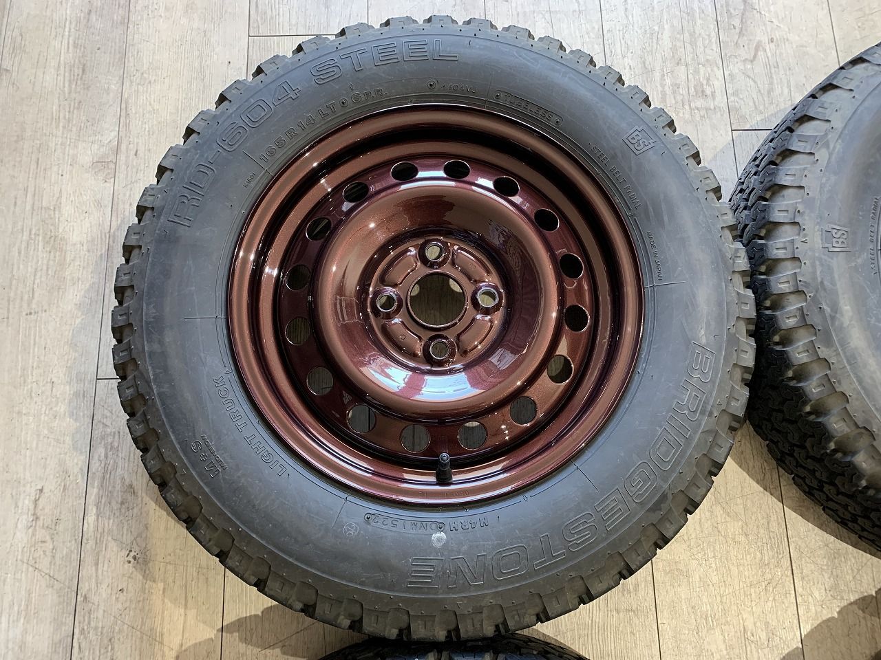 2508001】塗装品 トヨタ ルーミー 純正 スチールホイール 14