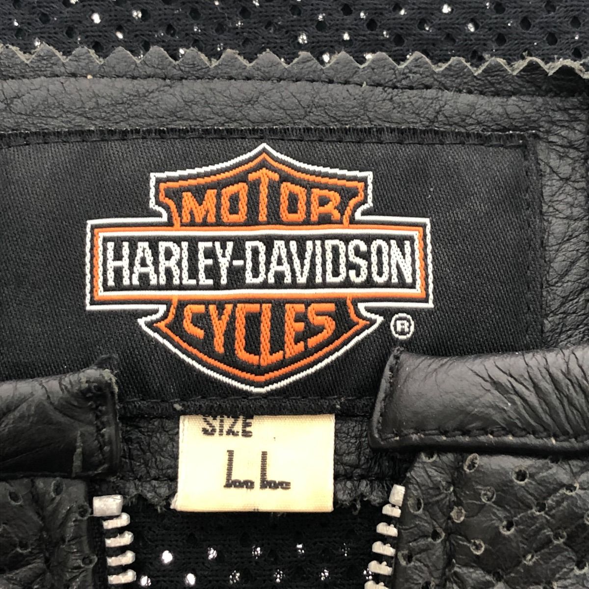 □□HARLEY-DAVIDSON ハーレーダビッドソン ジャケット 半袖パンチング