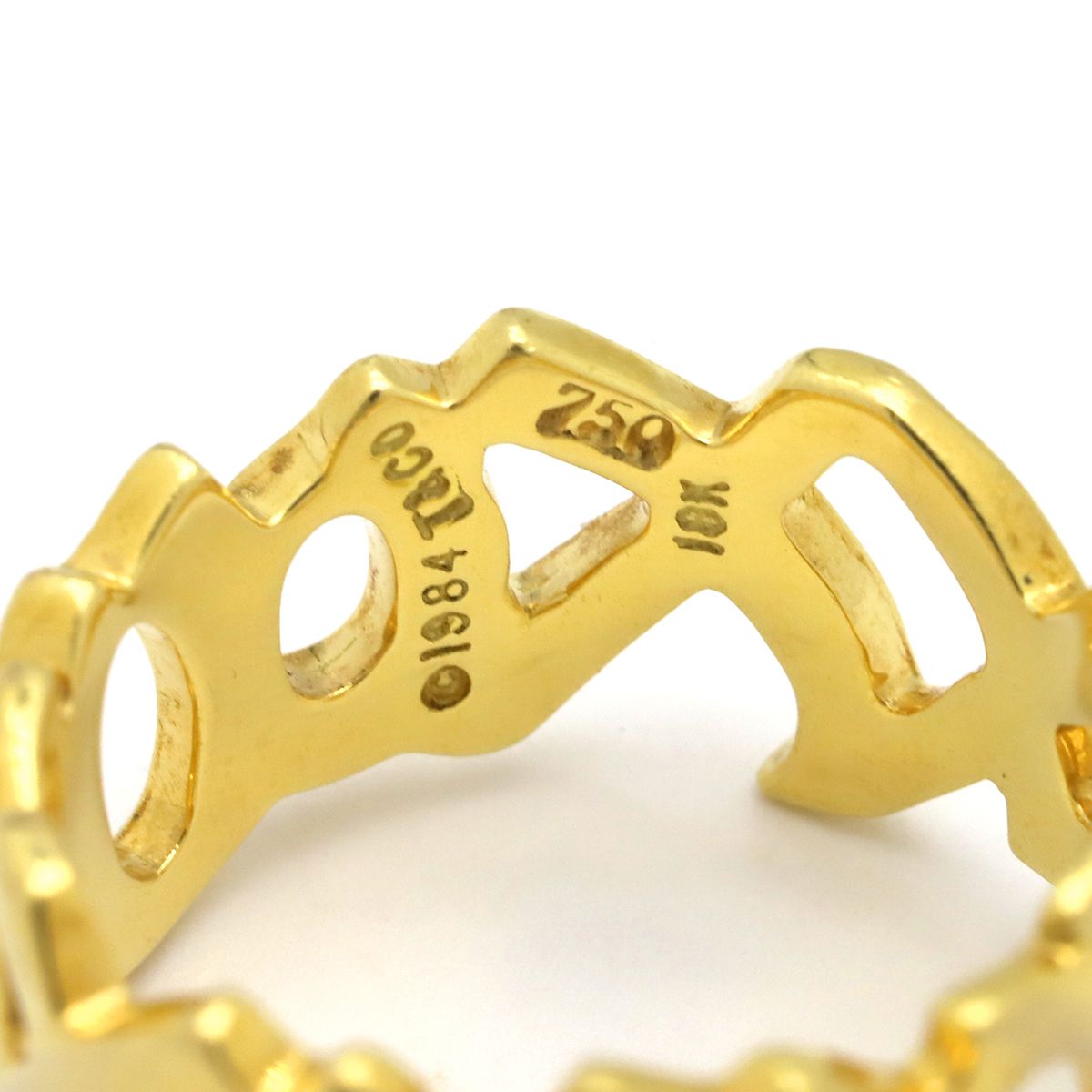 ティファニー Tiffany & Co リング 指輪 パロマピカソ ラブ&キス K18YG 