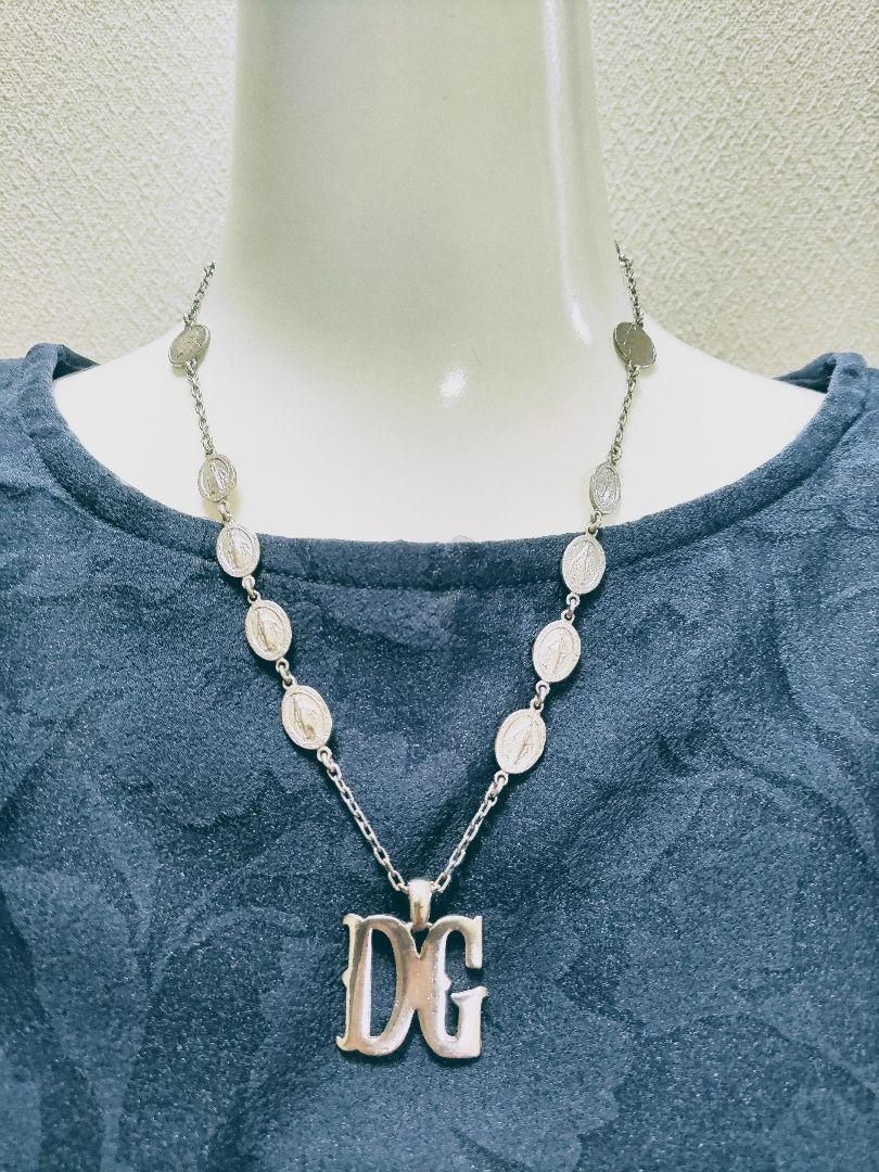 ドルガバ✨️DOLCE&GABBANA✨ロゴとマリア像のロザリオネックレス