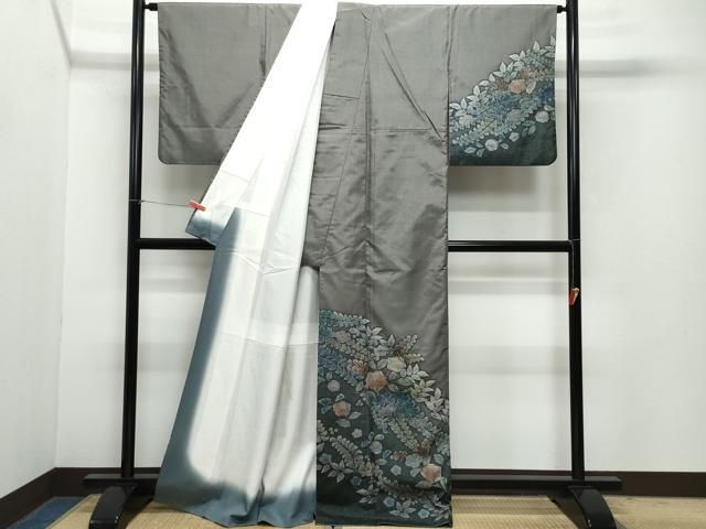 平和屋着物○訪問着 本場染大島紬 絞り 辻が花 正絹 逸品 CAAZ1010vf