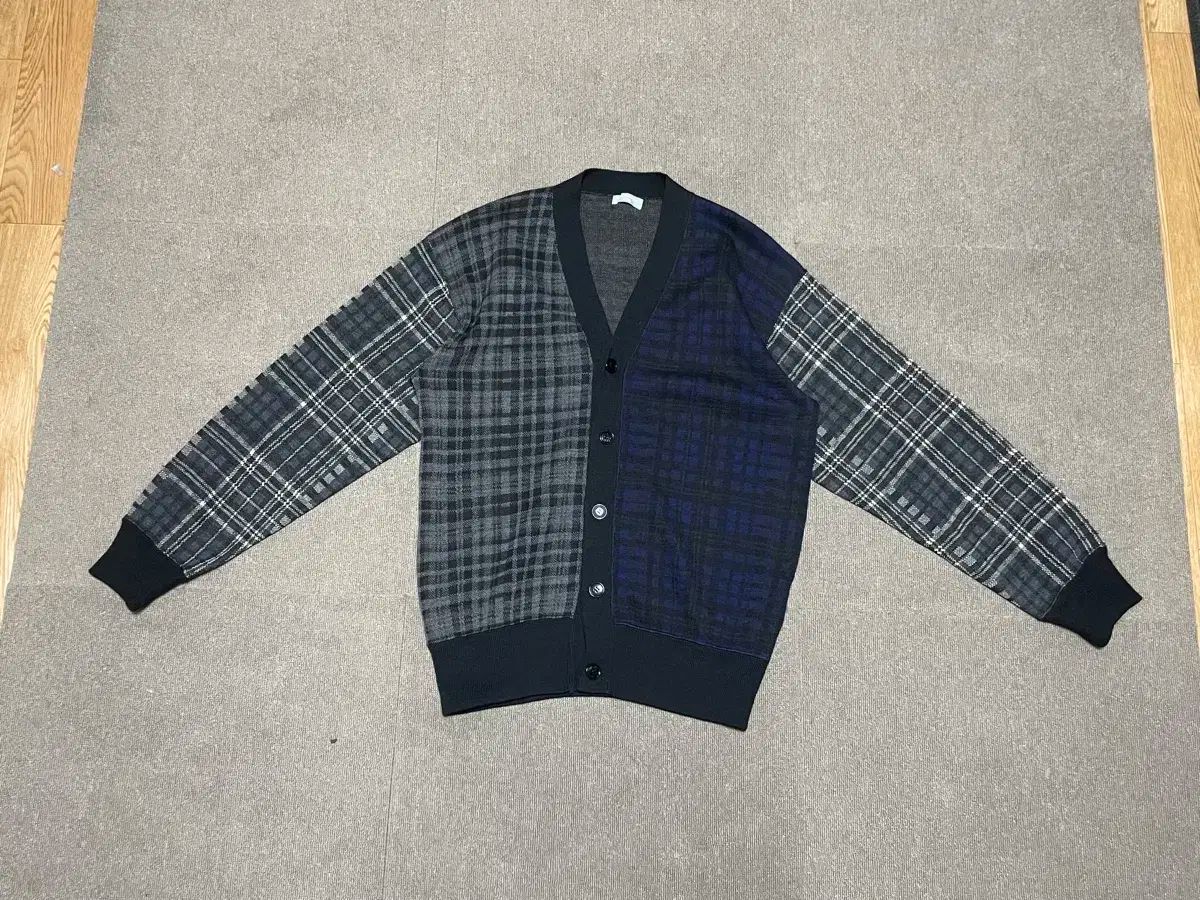 R*r様 コム・デ・ギャルソンウール混紡 チェック柄 カーディガン コム