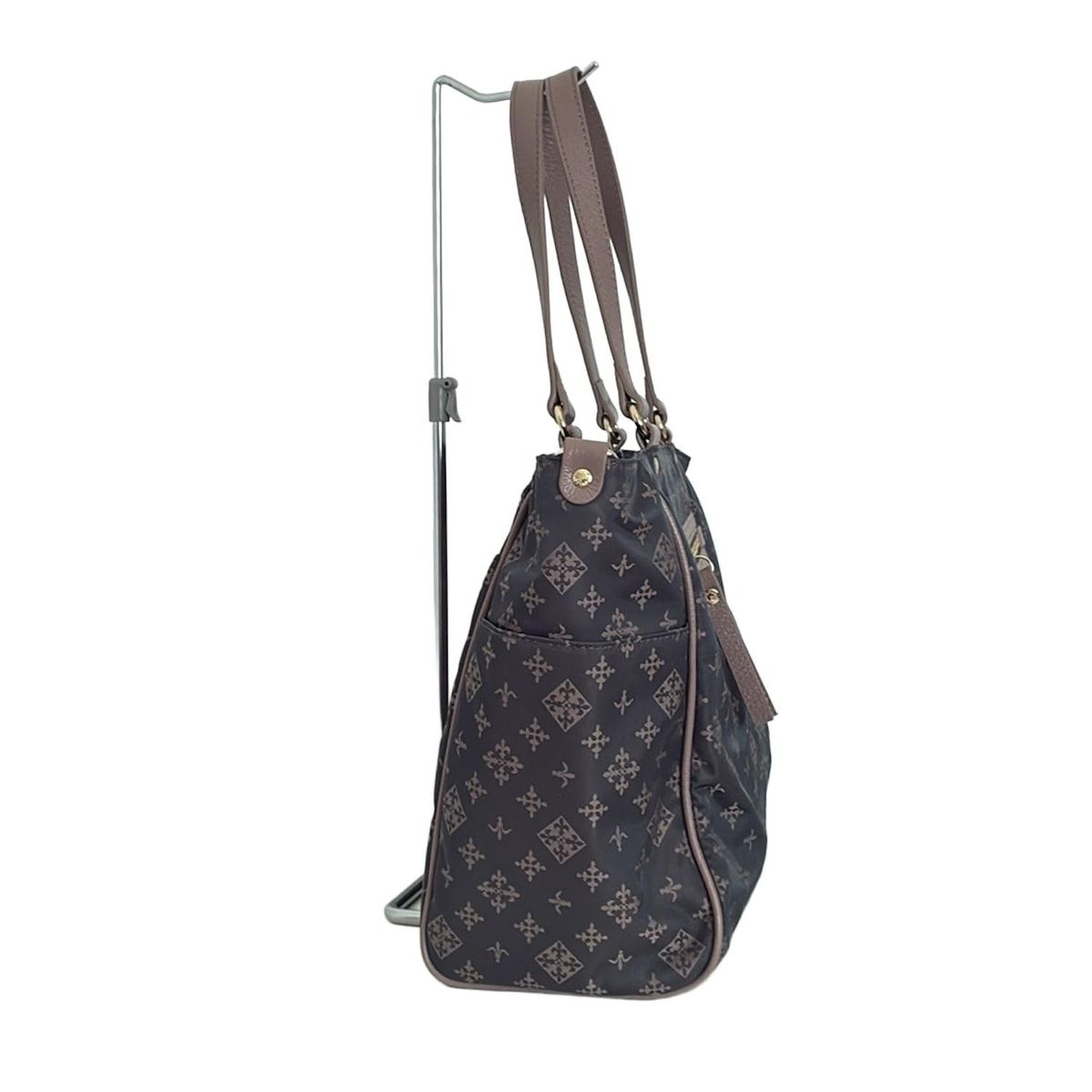 russet ラシット ショルダーバッグ - ダークグレー×ベージュ レザー