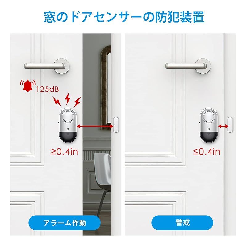 ドアと窓の防犯ブザー