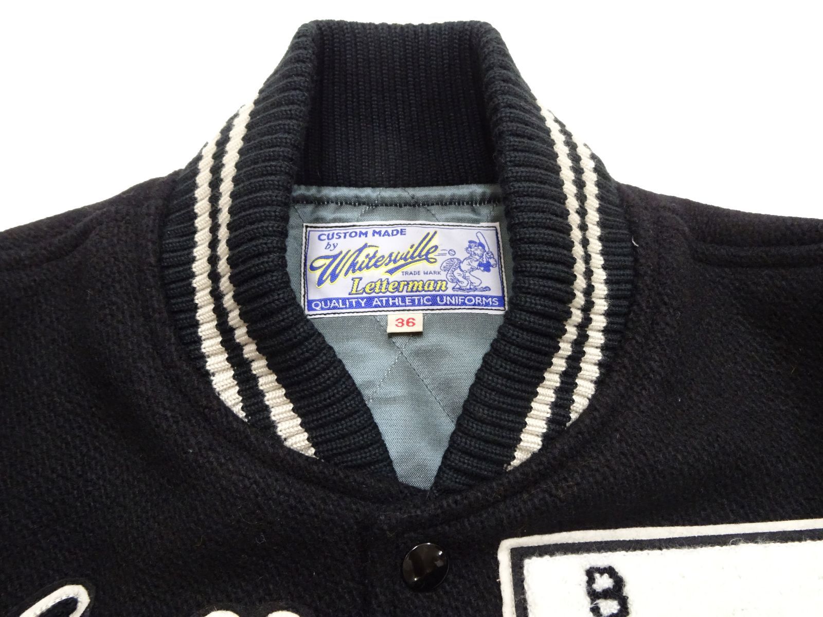 Whitesville Lucky Thirteen スタジャン 黒 サイズ36 wv15385-bk-3.jpg