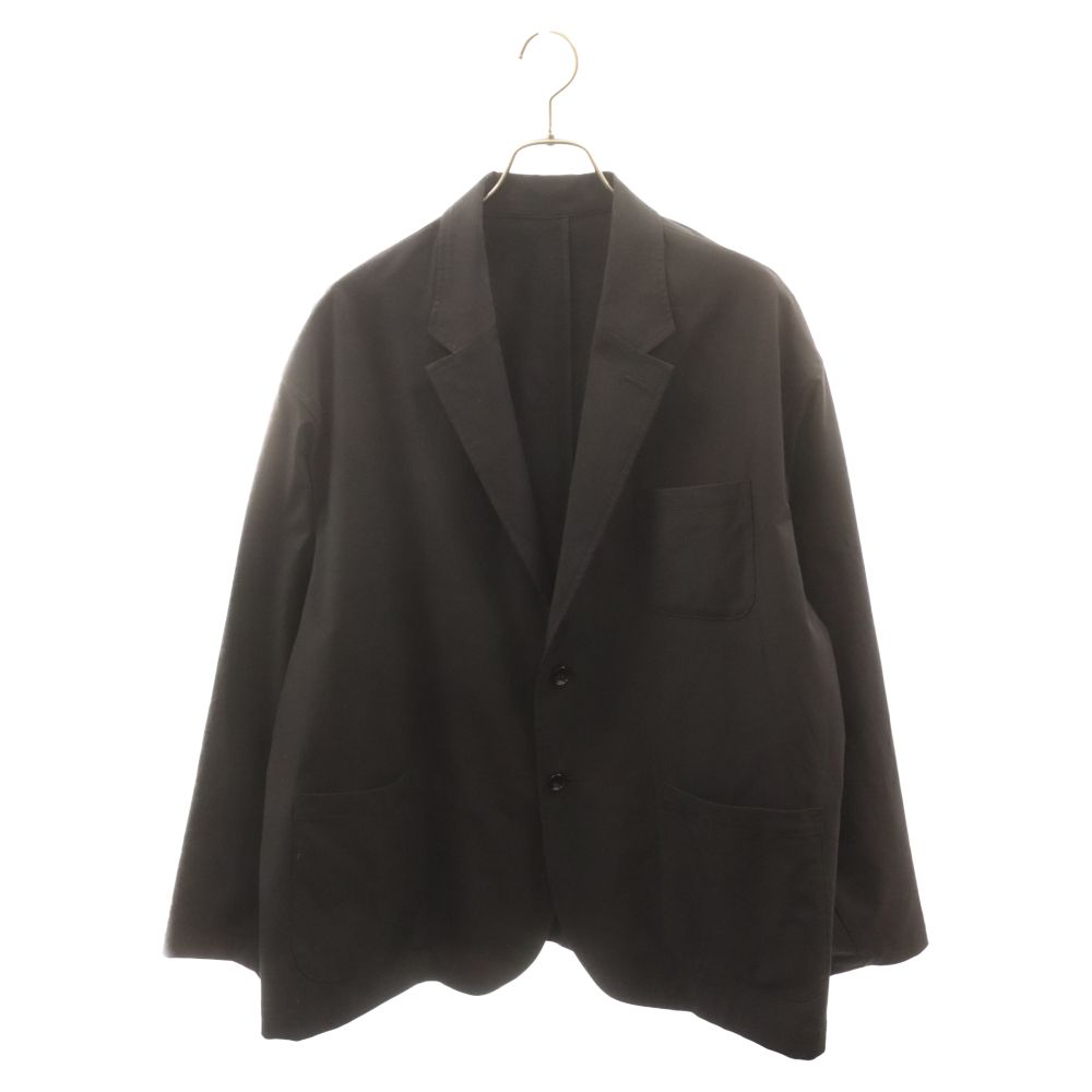 UNIFORM EXPERIMENT (ユニフォームエクスペリメント) 22AW 4WAY TWILL OVERSIZED 2BUTTON JACKET ツイル オーバーサイズ 2B テーラードジャケット ブラック UE-222018