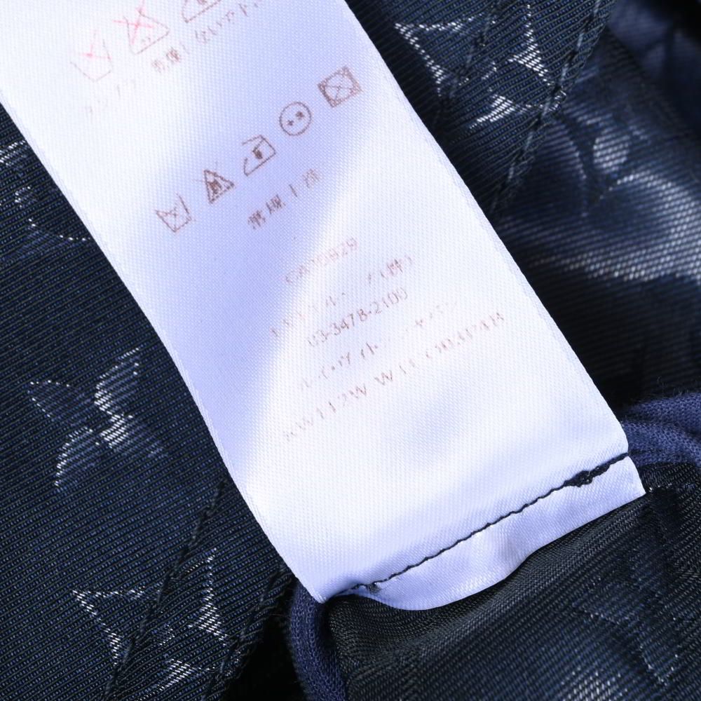 【未使用級】 ルイヴィトン トレンチコート ネイビー 36 モノグラム ベルト付 未使用級】 ルイヴィトン トレンチコート ネイビー 36