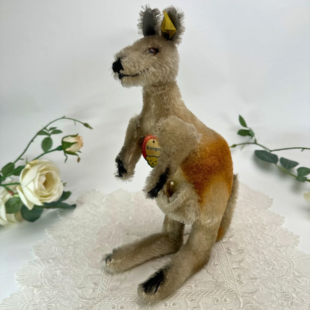 Steiff - シュタイフ★Kangaroo Kangoo 28cm 完品★カンガルーのカングー 送料無料☆シュタイフ☆Kangaroo Kangoo 28cm オールID's完品