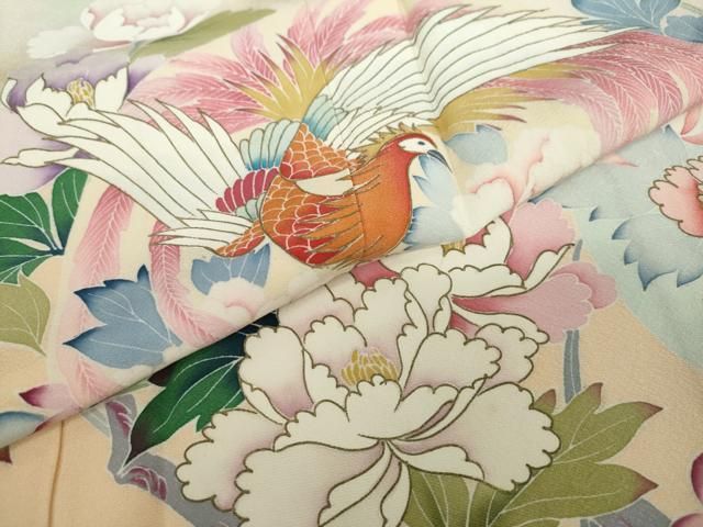 平和屋着物○豪華振袖 作家物 花蝶文 暈し染め 正絹 逸品