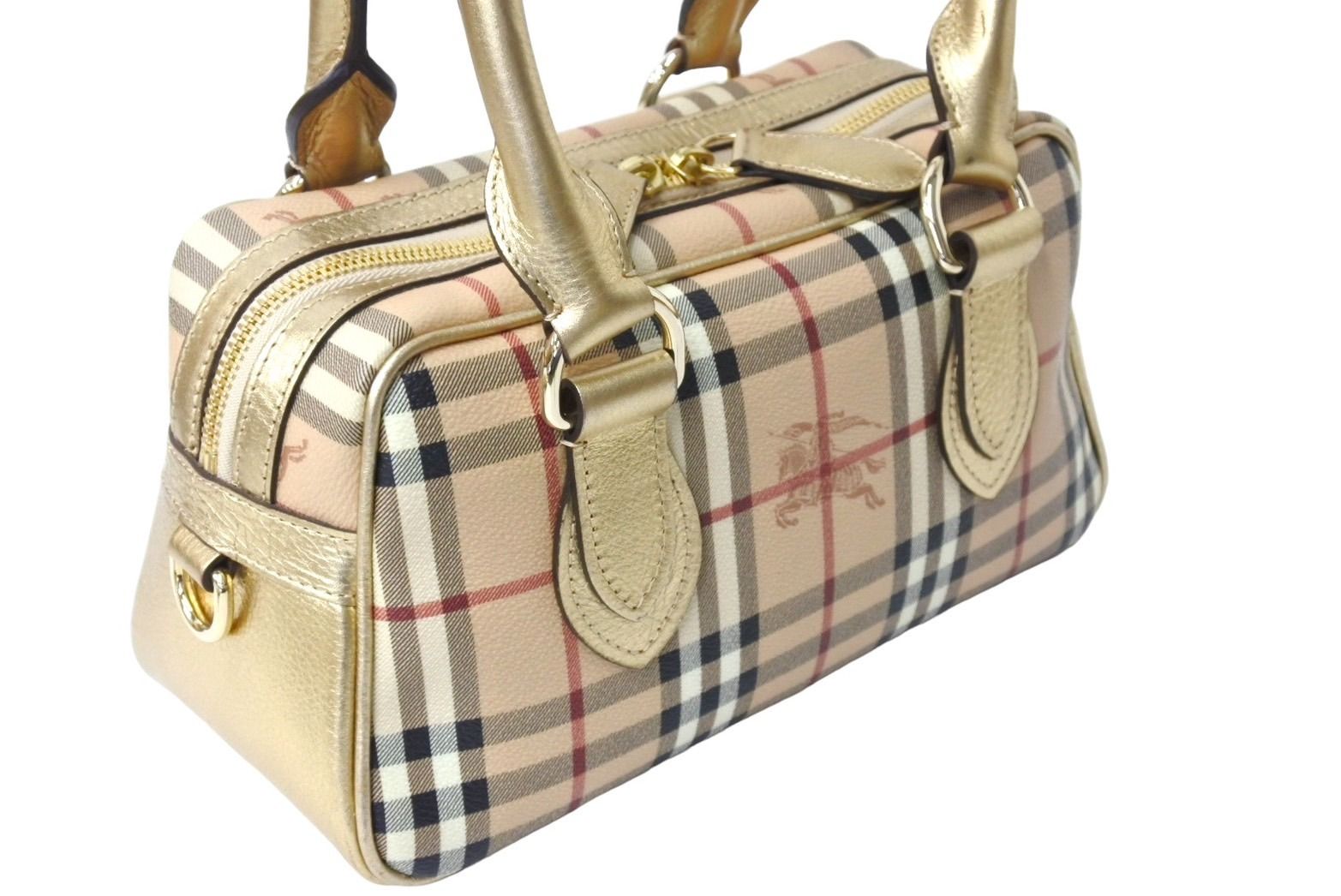 BURBERRY バーバリー ミニボストンバッグ ハンドバッグ シャドー