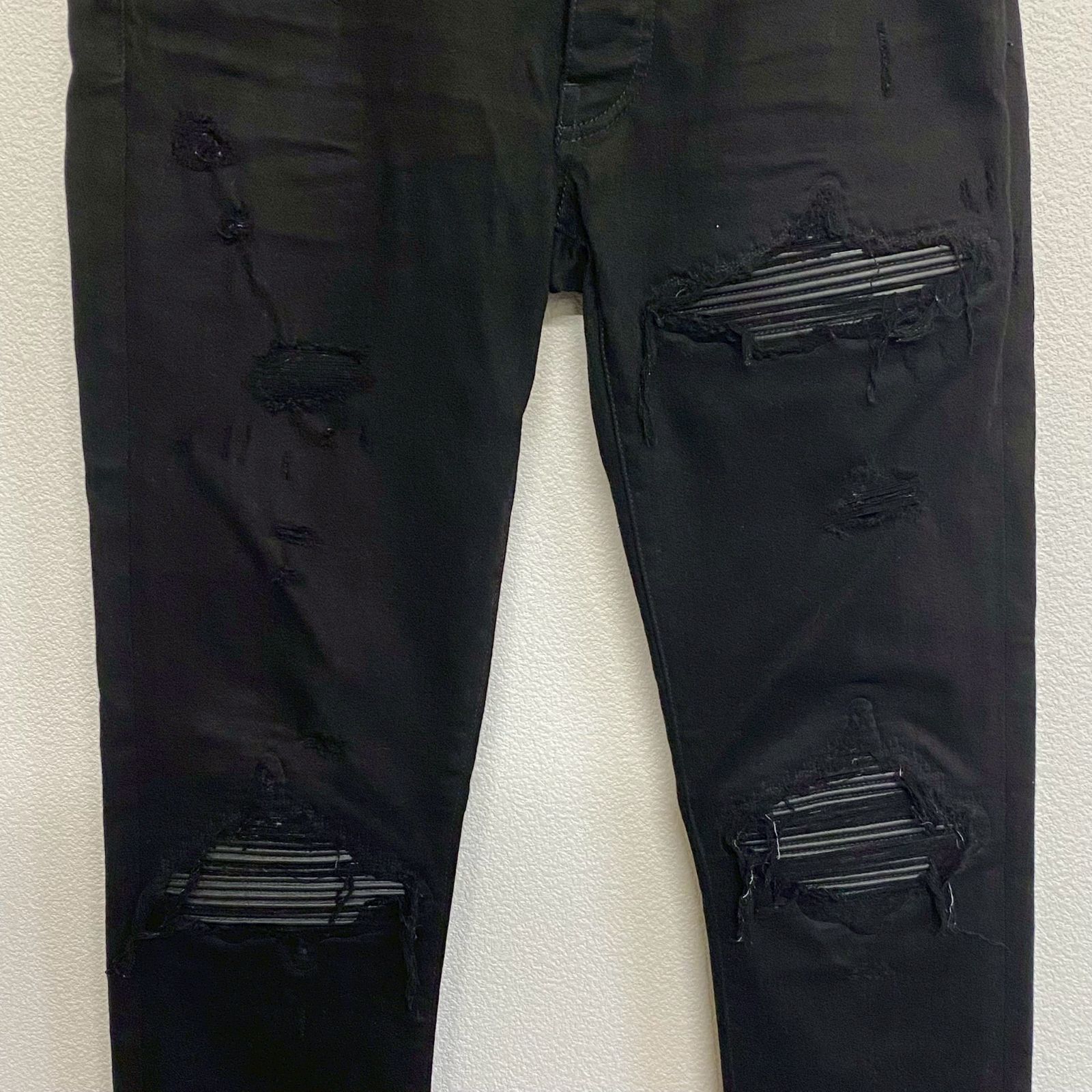 Amiri Mx1 ディストレスト テーパードレッグ ジーンズ30 AMIRI アミリ MX1 ディストレスト テーパードレッグ ジーンズ デニム
