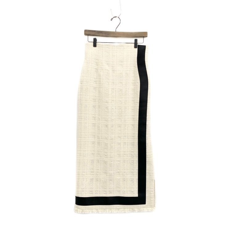 未使用品 23SS Mame Kurogouchi マメクロゴウチ Cracted Tweed Skirt