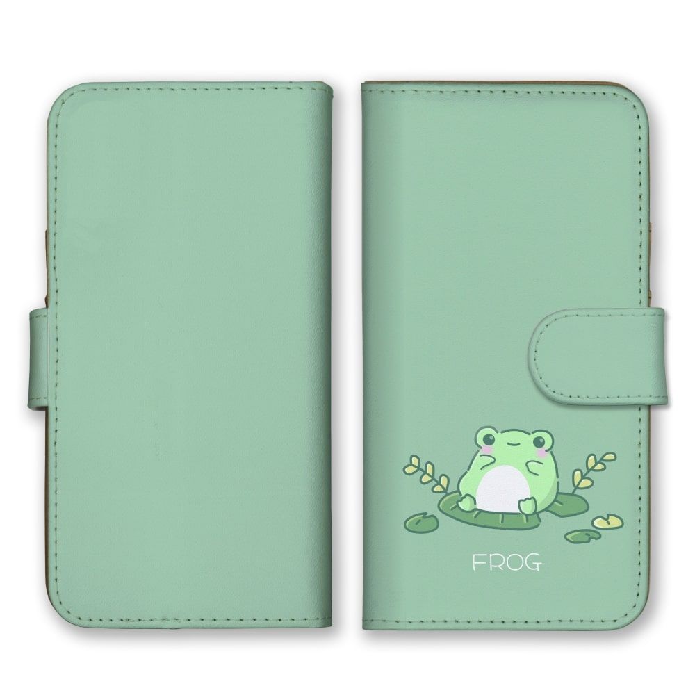 可愛いカエルです AQUOS sense7 plus A208SH ケース 手帳型 アクオスセンス7