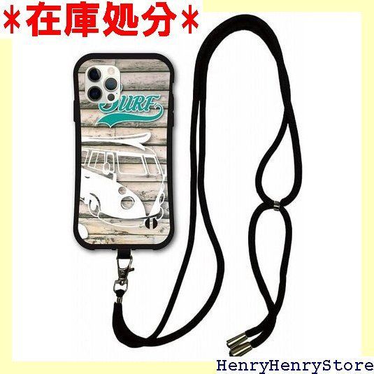 スマホショルダー付 iPhone15 ケース スマホケース i-coronケース アイフォン15互換品カバー 耐衝撃 保護 TPUケース スマホカバー ウッド柄 バス サーフ かわいい 1241