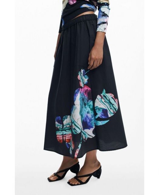送料無料 デジグアル レディース スカート ボトムス Women s Skirt designed by Mr. Christian Lacroix Black