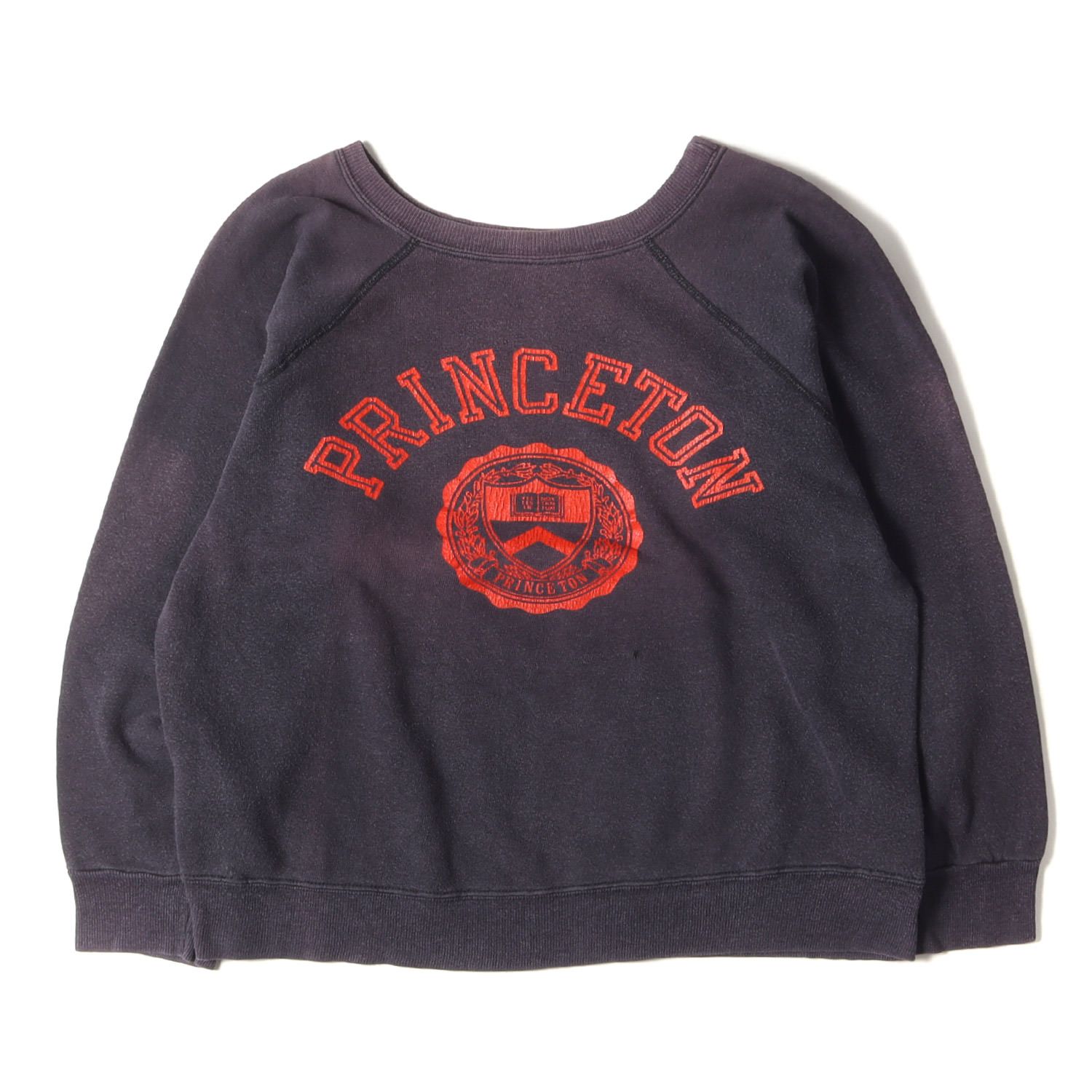 70s ビンテージスウェット 黒 Lサイズ プリンストン 60's Vintage