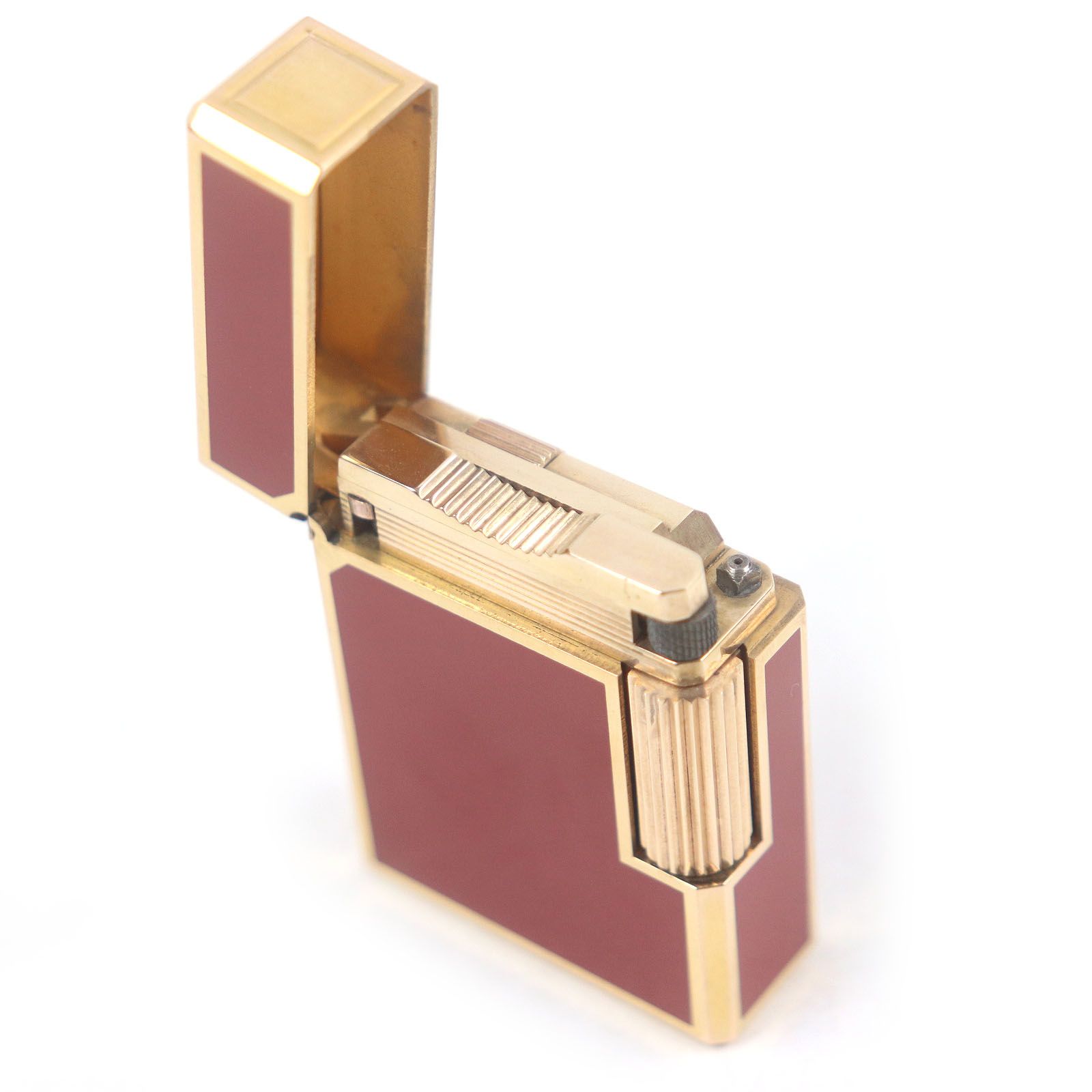 S.T. Dupont ライター 赤　都彭 S.T.Dupont デュポン 都彭 赤漆 ゴールドライン ガスライター - メルカリ