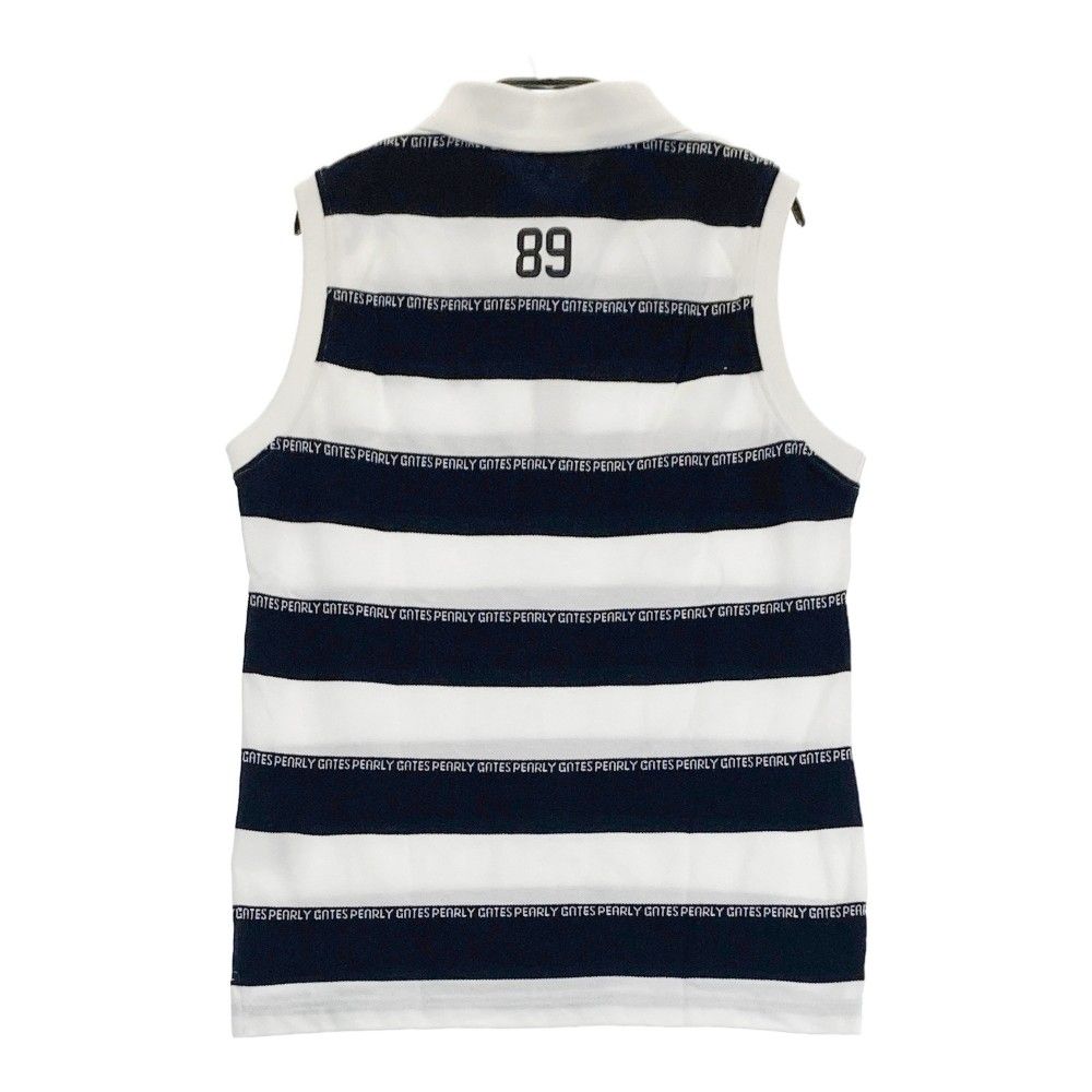 ♡パーリーゲイツ♡ノースリーブポロシャツ ボーダー柄♡ サイズ：0