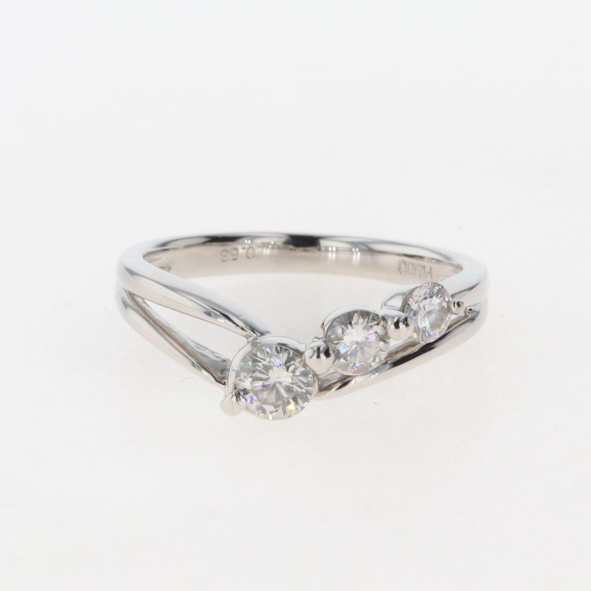 メレダイヤ デザインリング プラチナ 指輪 リング 11.5号 Pt900