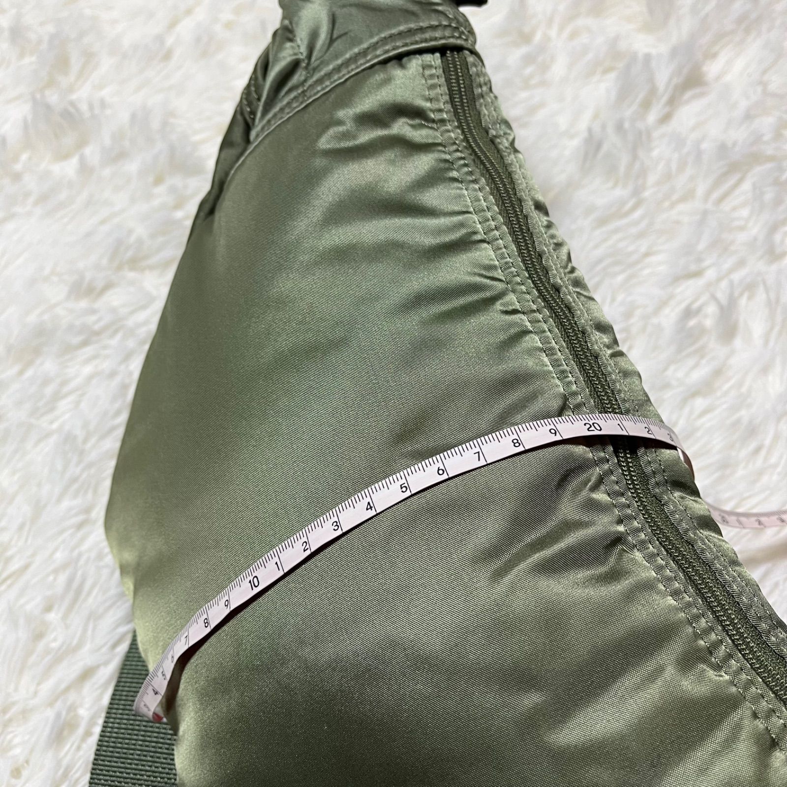 美品 PORTER ボディバッグ ウエストポーチ タンカー セージグリーン