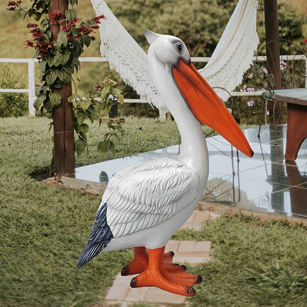 【美品】トリ　鳥　ペリカン　木彫り　置物　インテリア　工芸品　美術品　A3175 美品】トリ 鳥 ペリカン 木彫り 置物 インテリア 工芸品 美術品