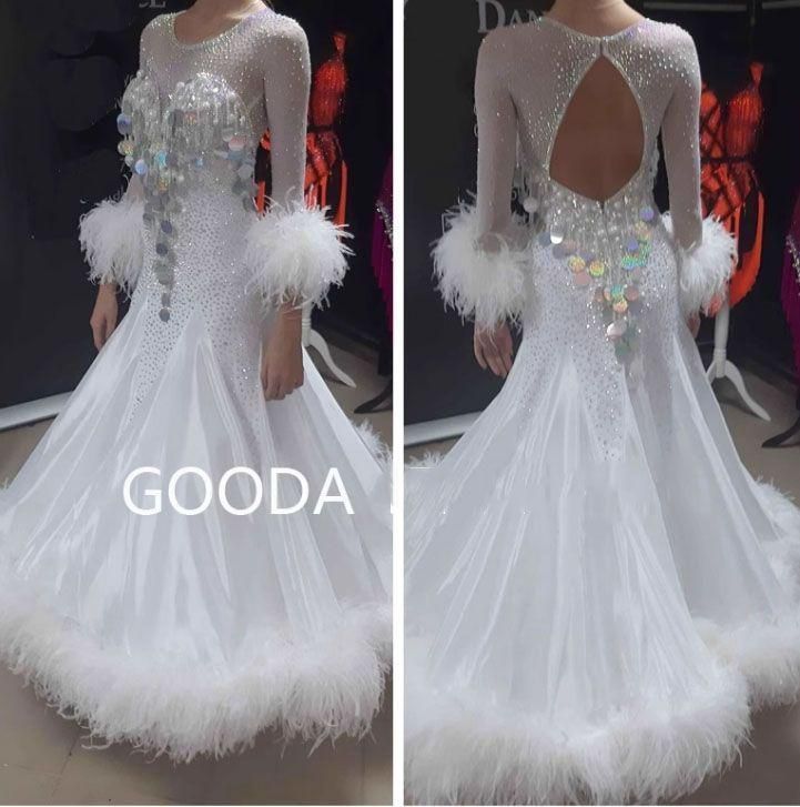 オーダーメイド 社交ダンス衣装 スタンダードドレス カラー変更可