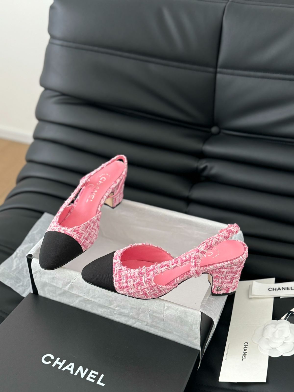 シンプルなデザイン♡【CHANEL】スリングバックサンダル シャネル スリングバック バックレス サンダル12 - メルカリ