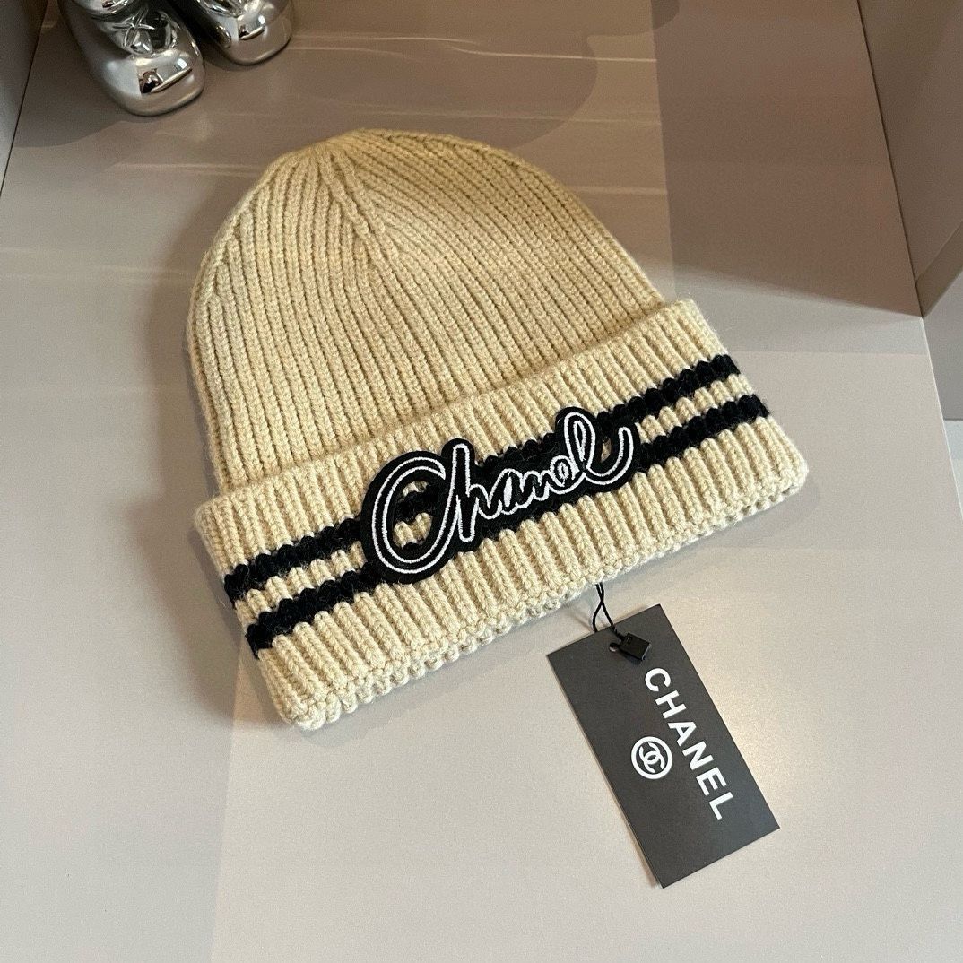 今日特価】Chanel 2024 秋冬新作 ニットキャップ - メルカリ