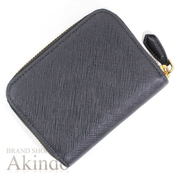 新品】プラダ 小銭入れ コインケース ラウンドファスナー 黒 ブラック  