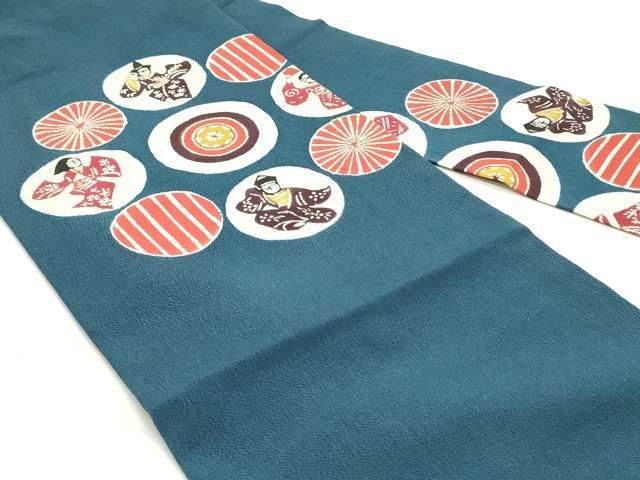 平和屋着物○九寸名古屋帯 抽象文様 鬼しぼ縮緬 正絹 逸品 DAAZ4411cm