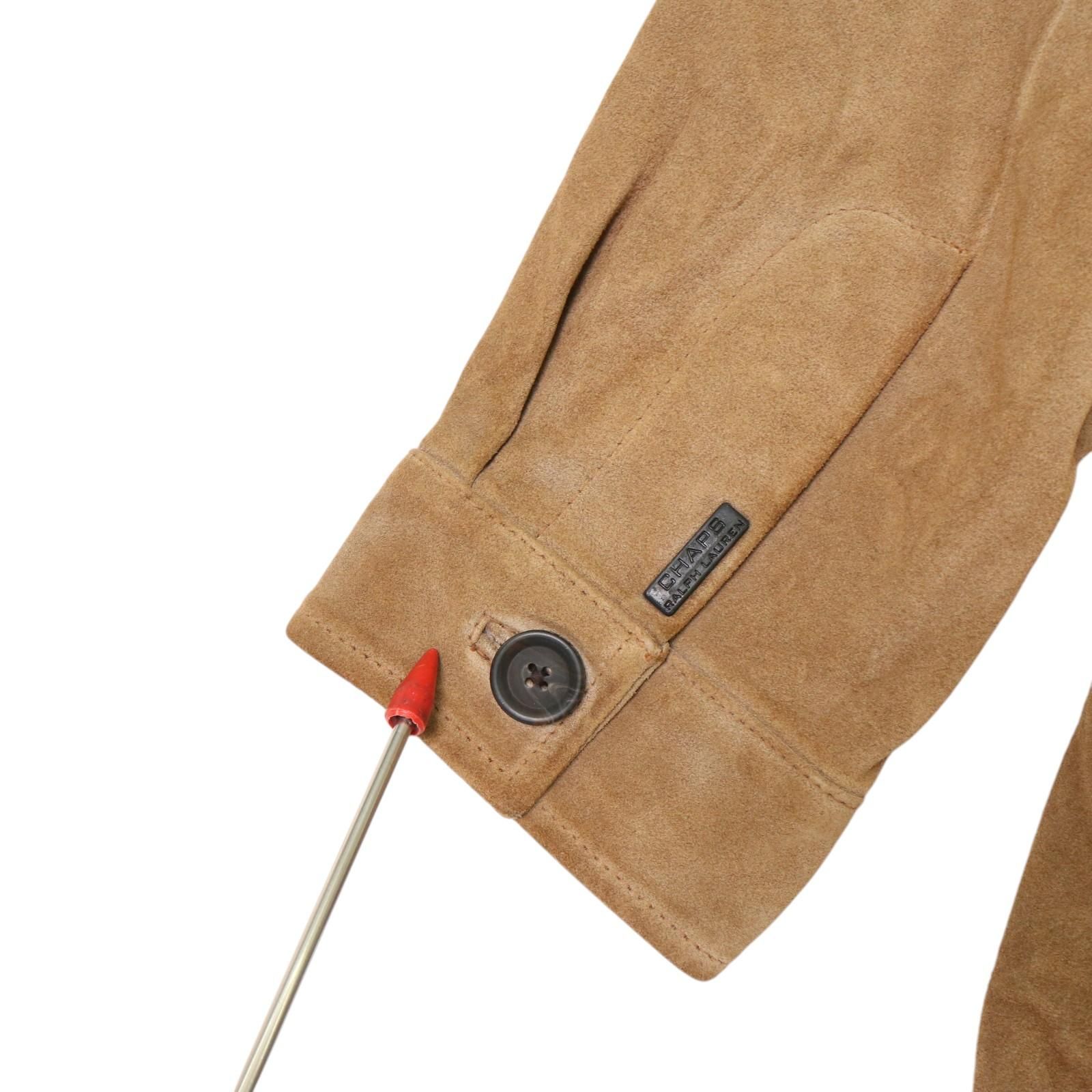 RALPH LAUREN CHAPS コート　シェルパジャケット　ブラウンL寸 90s CHAPS Ralph Lauren LEATHER JACKET Size XL |