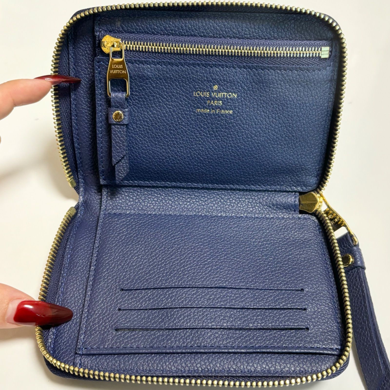 送料無料】【美品】Louis Vuitton/ルイヴィトン/二つ折り財布 