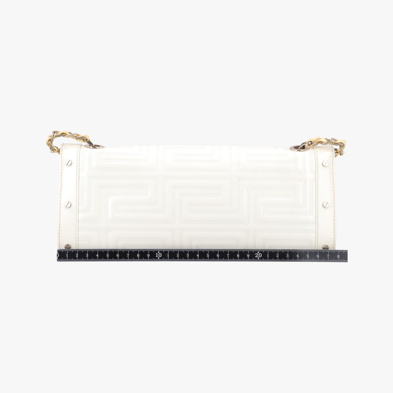 ヴェルサーチェ ヴェルサーチ VERSACEジャンニ ホワイト パテント