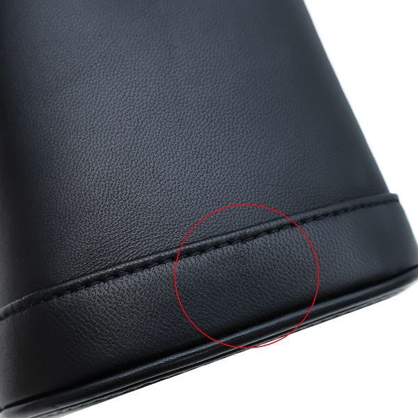 シャネル CHANEL ショルダーバッグ バニティ ラムスキン ブラック  