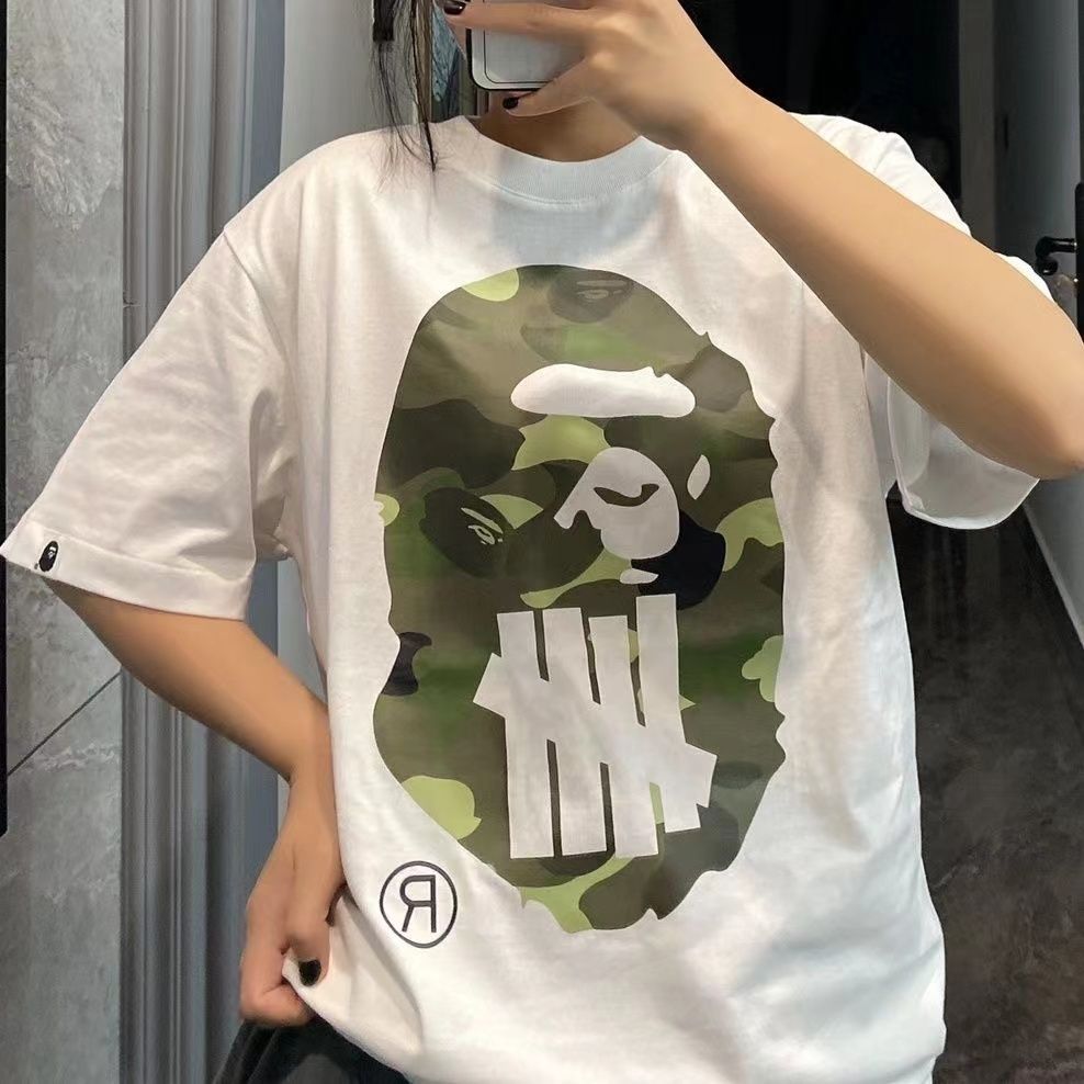 AUTHENTIC A BATHING APE BAPE x UNDEFEATED T SHIRT/size L